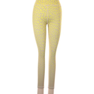 Vie Active Women Yellow Leggings XS